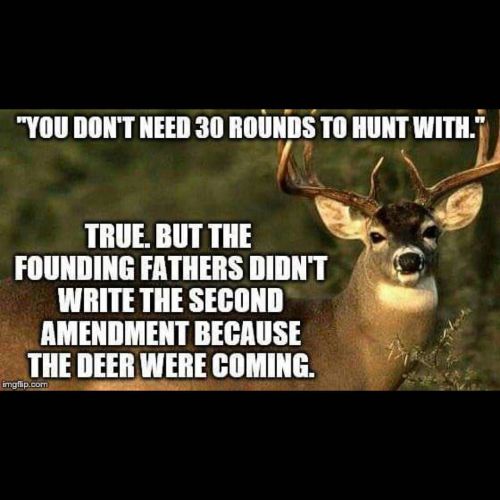 sonsoflibertytees: The #2nd #amendment is NOT about #hunting. #2A #GunsSaveLives #CriminalsDontFollo