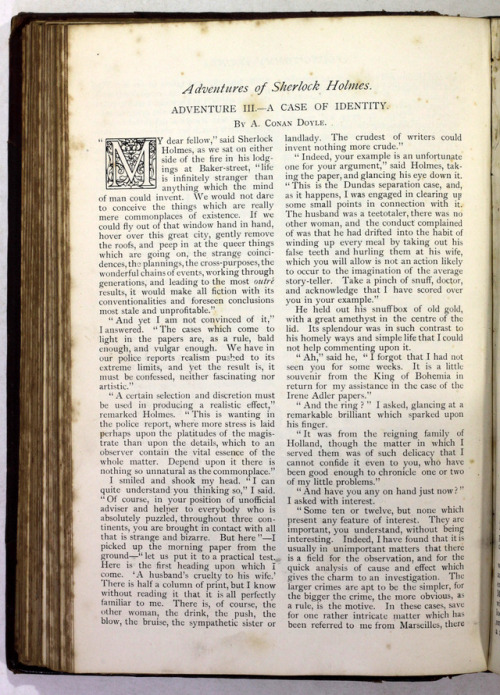 The Stand Magazine July - December 1891contains The Adventures of Sherlock Holmes by A Conan Doyle -