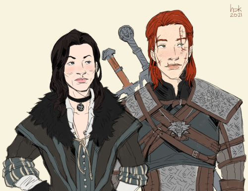 In honour of the new season of The Witcher, a Yenralt AU for Miranda, Shepard, and their child of de