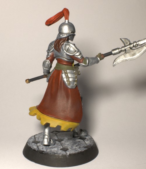 Painted Up A Knight... Somewhat Recently, Then Took A While Longer To Figure Out How To Paint Her Base.
