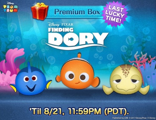 LAST LUCKY TIME FOR DORY, NEMO, CRUSH THIS MONTH ENDING TONIGHT!Sorry for another late post :( Thoug