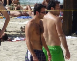 moteq1:  Hot Heeb of the Day  Sharing a Laugh Bugrachov Beach, Tel Aviv  View Post 