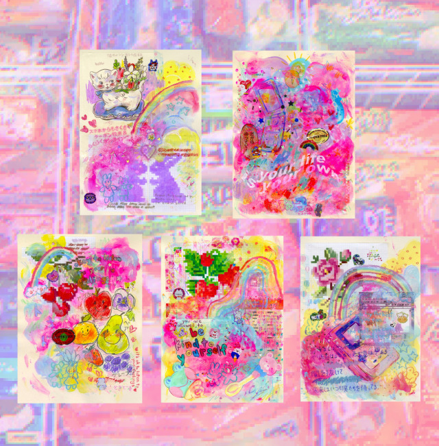 just added a bunch of new prints and stickers to my store! (*^ω^*) https://www.gummygunk.com