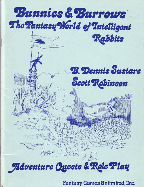 oldschoolfrp:Bunnies &amp; Burrows by B Dennis Sustare and Scott Robinson, Charles Loving cover art 