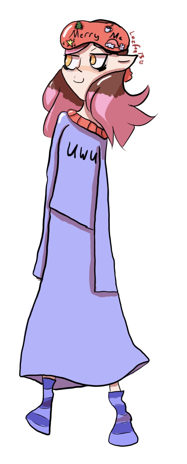 Azura Blight Noceda! In Christmas Sleepwear.