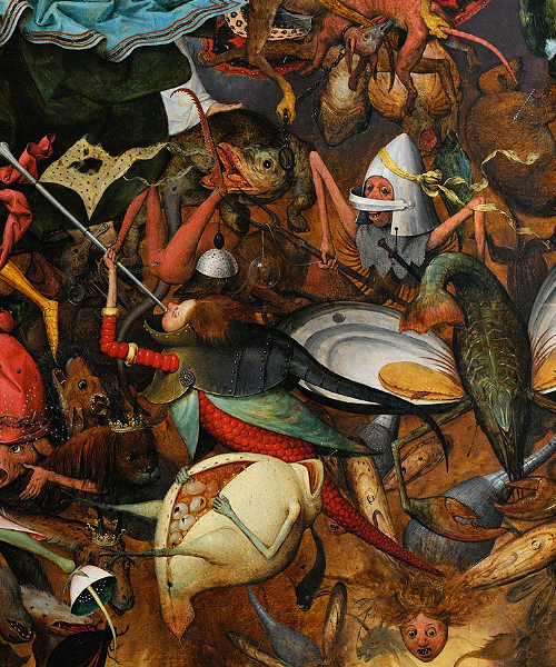 marcuscrassus:  Pieter Bruegel the Elder - The Fall of the Rebel Angels (1562), details 