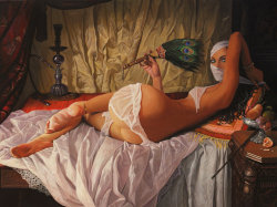 artbeautypaintings:  Odalisque - Adrian Borda