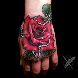 Rose Hand Tattoo