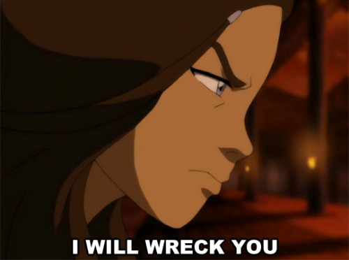 polytropic-liar:  sylvershadoes:  writebastard:  Katara: When we first see her attempt waterbending (“The Boy in the Iceberg”), and just before she executes her final strategy against Fire Lord Azula (“Sozin’s Comet, Part 4”). She seems to have