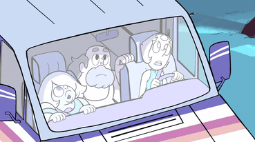 Compilation of Pearl driving Greg’s van in “Ocean Gem”