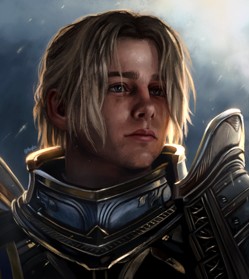 I love Anduin so much, drawing him is always such a blast 