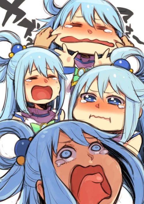 animefemme: Aqua being Aqua [Konosuba] (x-post /r/Konosuba) lol XD