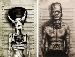 sully-santanna:  - Frankenstein and his wife these days.