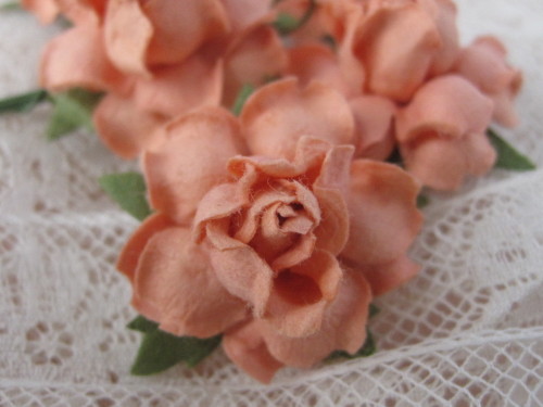 I just listed a lot of new paper millinery flowers in my Etsy shop!  Have a hat or bonnet that 