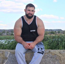 Beefy, bearded and cute