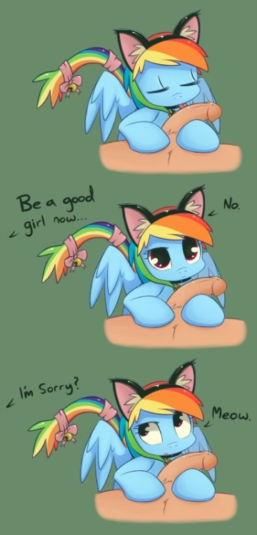yiffnclopnhentaiohmy:  Pet Dashie, by Smitty G! I love this a lot more than I should. 