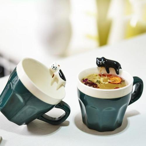 cutest-animals-here:CUTEST ITEMS FOR ANIMALS LOVERS Paw Cat Mug || Cat Mug & SpoonThermo Cat || 