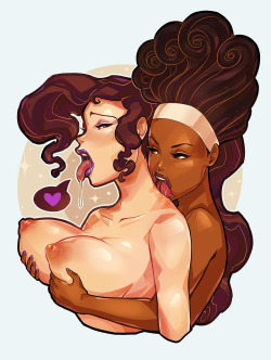 eropix:  Art: Yeisabarbie [tumblr, HF]  &lt; |D&rsquo;&ldquo;&rdquo;