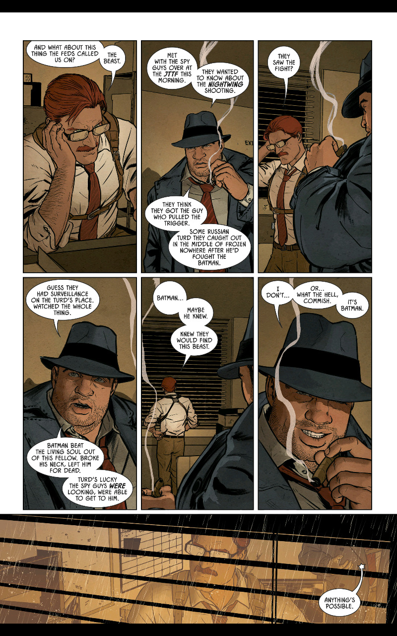 Annotated DC — Batman #60 - Harvey Bullock confirms that Batman...