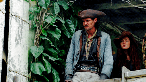 jamesflintmcgrawhamilton:tv show meme || black sails↳ [4/3] relationships: jack rackham & anne b