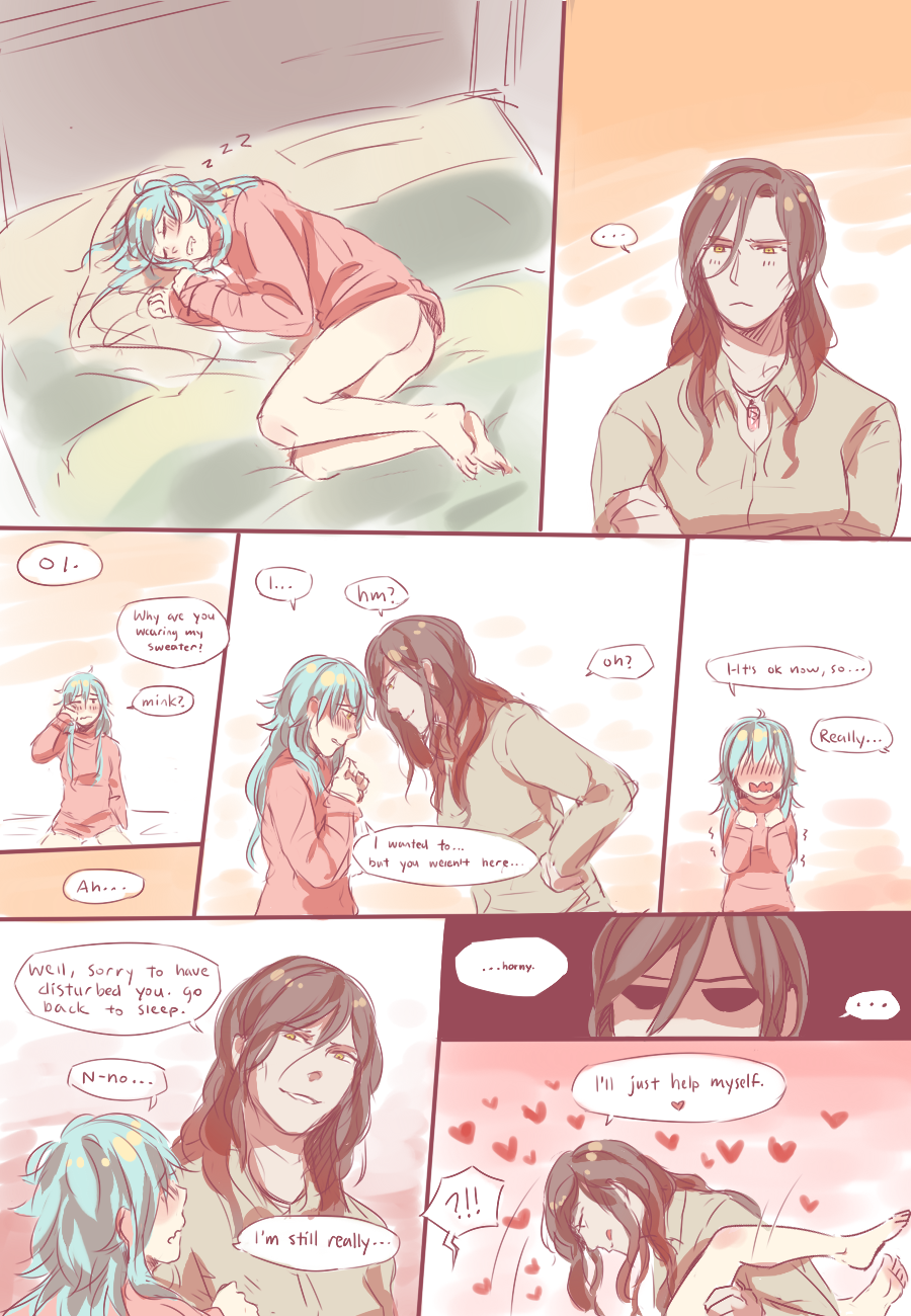masasei:more genderbent minao (´¬｀)♥in which mink is a tease and aoba is somewhat