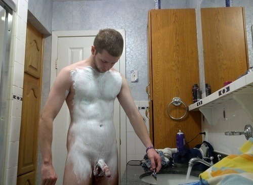 hotrussianboy:  This is one bitch boy that is part of my stable of boys. I make him shave smooth every day and send a pic to me ready for his instructions for the day. You fancy doing that for me slut.