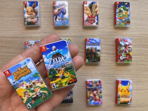 retrogamingblog2:Miniature Nintendo Switch Game Cases made by MisfitToysStore