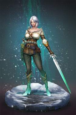 art-of-cg-girls:  Ciri by _ understroke