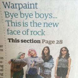 camyya:  &ldquo;There’s a fantastic article on @_warpaint in today’s @guardian by John Harris. Read here&quot; (via twitter) 