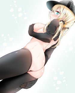 lewdkancollegirls:  プリケツ・オイゲンちゃん