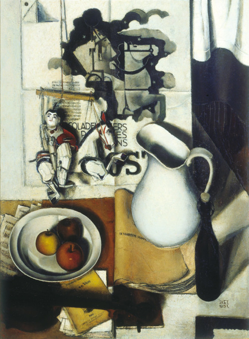 Still Life with white jug and wooden horse (St, Nicholas still life) -Dick Ket, 1931Dutch, 1902-1940
