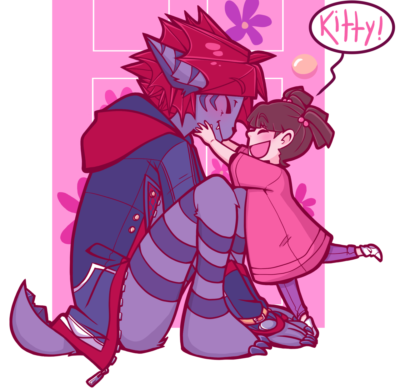 destiny-islanders:  I bet Sora is so good with kids!! Best not-kitty ever ;u;  Twitter
