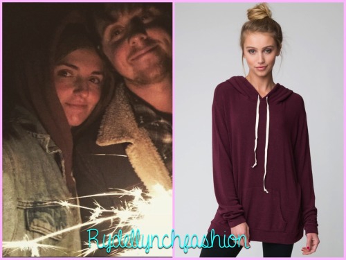 Brandy Melville Maroon Knit Layla Hoodie (Exact)Worn on Instagram April 26, 2015No Longer Available