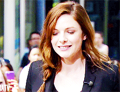 rebeccalouisaferguson:Rebecca Ferguson talking to Mario Lopez on Extra in Los Angeles (x)