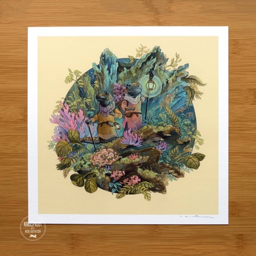 Adventuring Salamanders is now available as a fine art print at Nimasprout.Shop These were inspired 