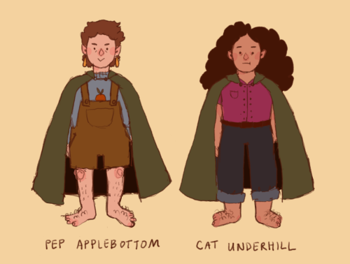 me & my friend were using the walk to mordor app for a bit and these are our hobbit-sonas