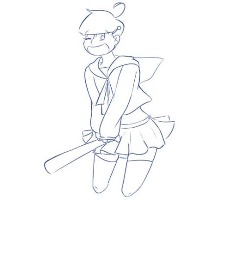 itsuhdesuh:  SeraJyushi? I just love how cute he looks in a skirt   (♡´艸`) Someday I will color this (?) 