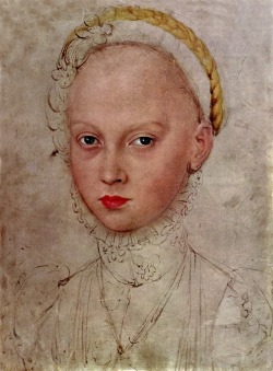 loumargi:  Lucas Cranach (Northern Renaissance Painter, 1472-1553)  and his workshop Princess Elizabeth of Saxony 