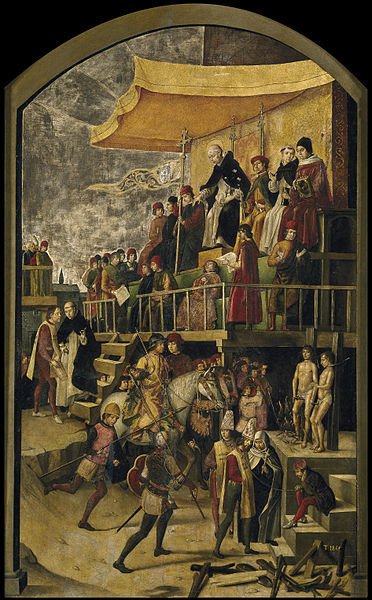 Spanish inquisition witch burning