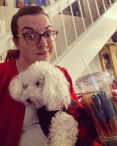 Fitz and I rocked some #RedForEd today in support of my striking teacher colleagues in DPS. Though I