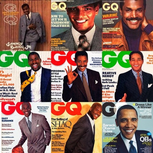 This collage is symbolic of the many prominent African American men who helped colorize the cover of