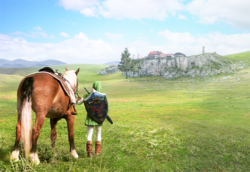 gottaletitthappen:fairyinabottle:cheekychinadoll:ianbrooks:The Zelda Project: Link, Malon, and Epona