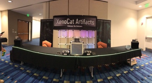 xenocatartifacts: Our booths at MFF and FWA! Getting better each time! DenFur is right around the co