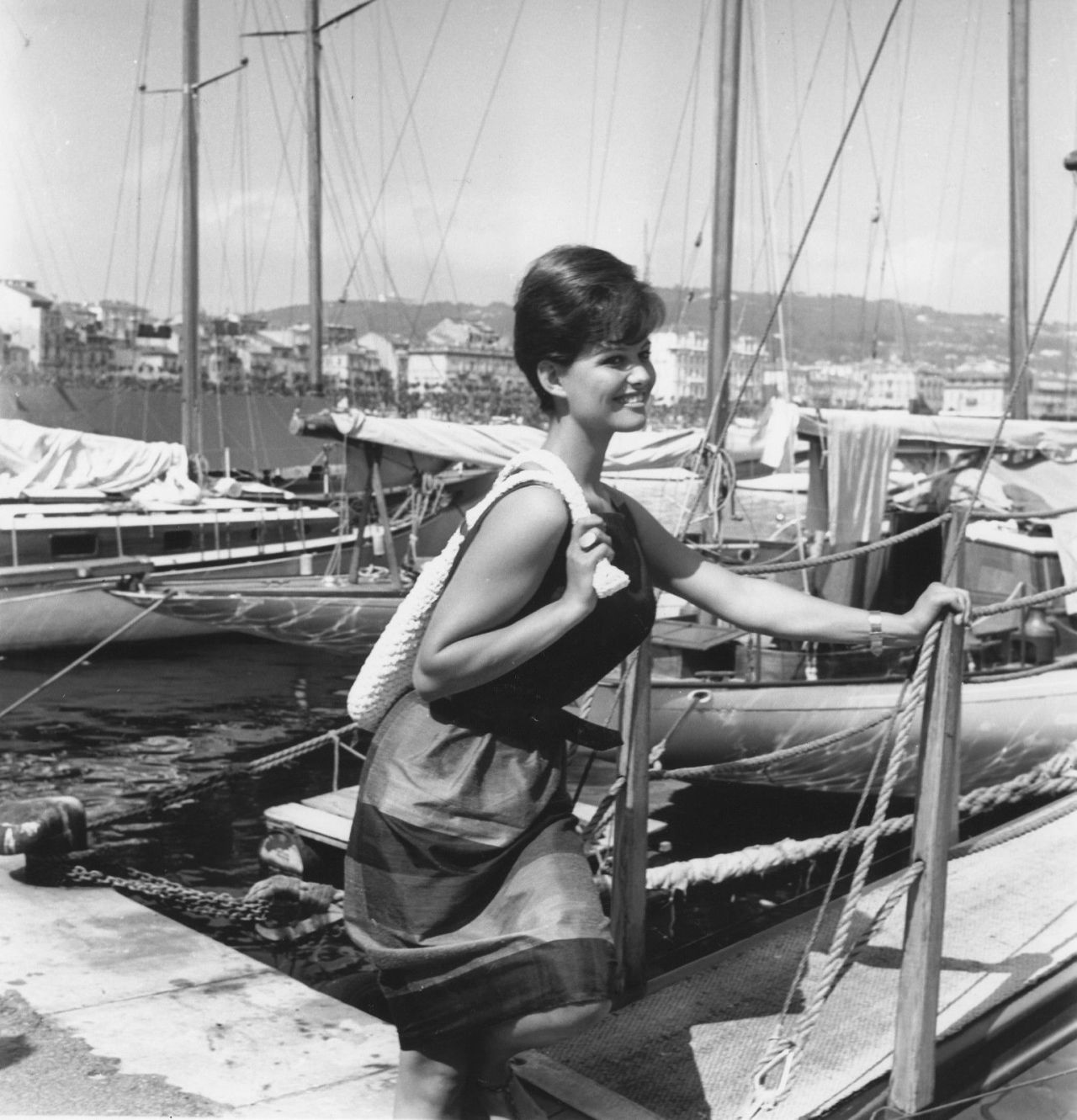 claudiacardinalebeauty:  Claudia at the 14th Cannes Film Festival, 1961. 