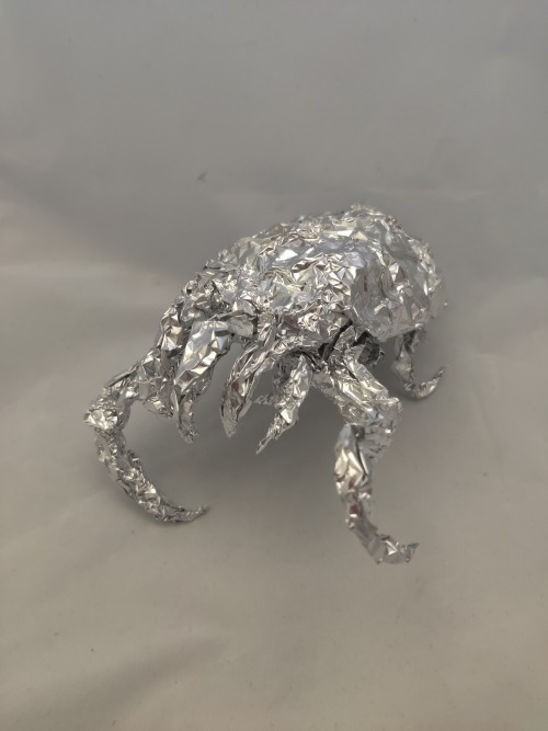 Head Crab from Half Life - Aluminum Foil Sculpture