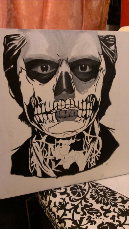 fellschurchwitch:  ooc. Thought I’d update with the progress [about to take a break and do some replies] almost done putting in the second layer u.u only on the eyes really but still! :] 