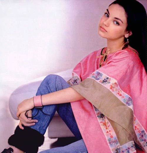 midnightcelebs:  A young Mila Kunis