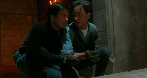 Chow Yun-fat And Leslie Cheung In Once A Thief /  縱橫四海 (1991)