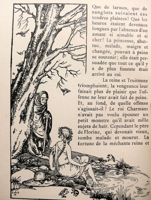 L’Oiseau Bleu, Mme d’Aulnoy, illustrations  Lola Anglada,   éditions  Hachette 1912/1930 The Blue Bi