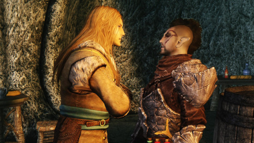 jillian-613:- I’ve made up my mind!  I’m coming to Skyrim with you, Blondy!- No you